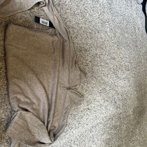 Tan quarter zip